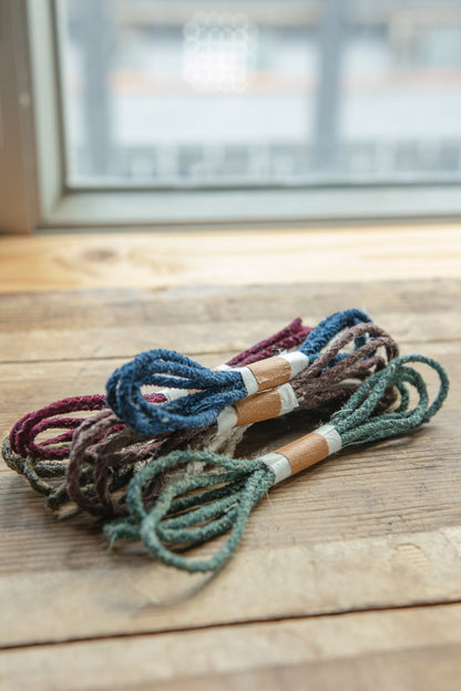 手 編 日 本 古 布 繩 || 淺 蔥