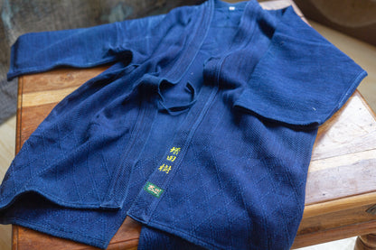 藍 染 刺 子 剣 道 服
