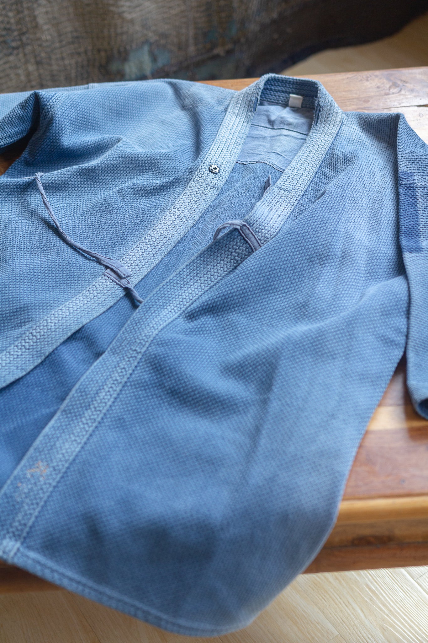 藍 染 刺 子 剣 道 服