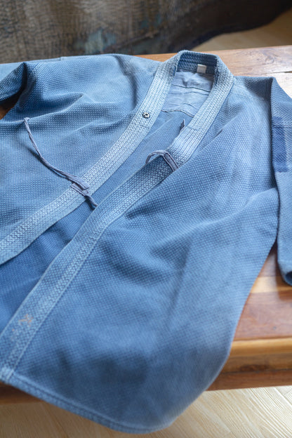 藍 染 刺 子 剣 道 服