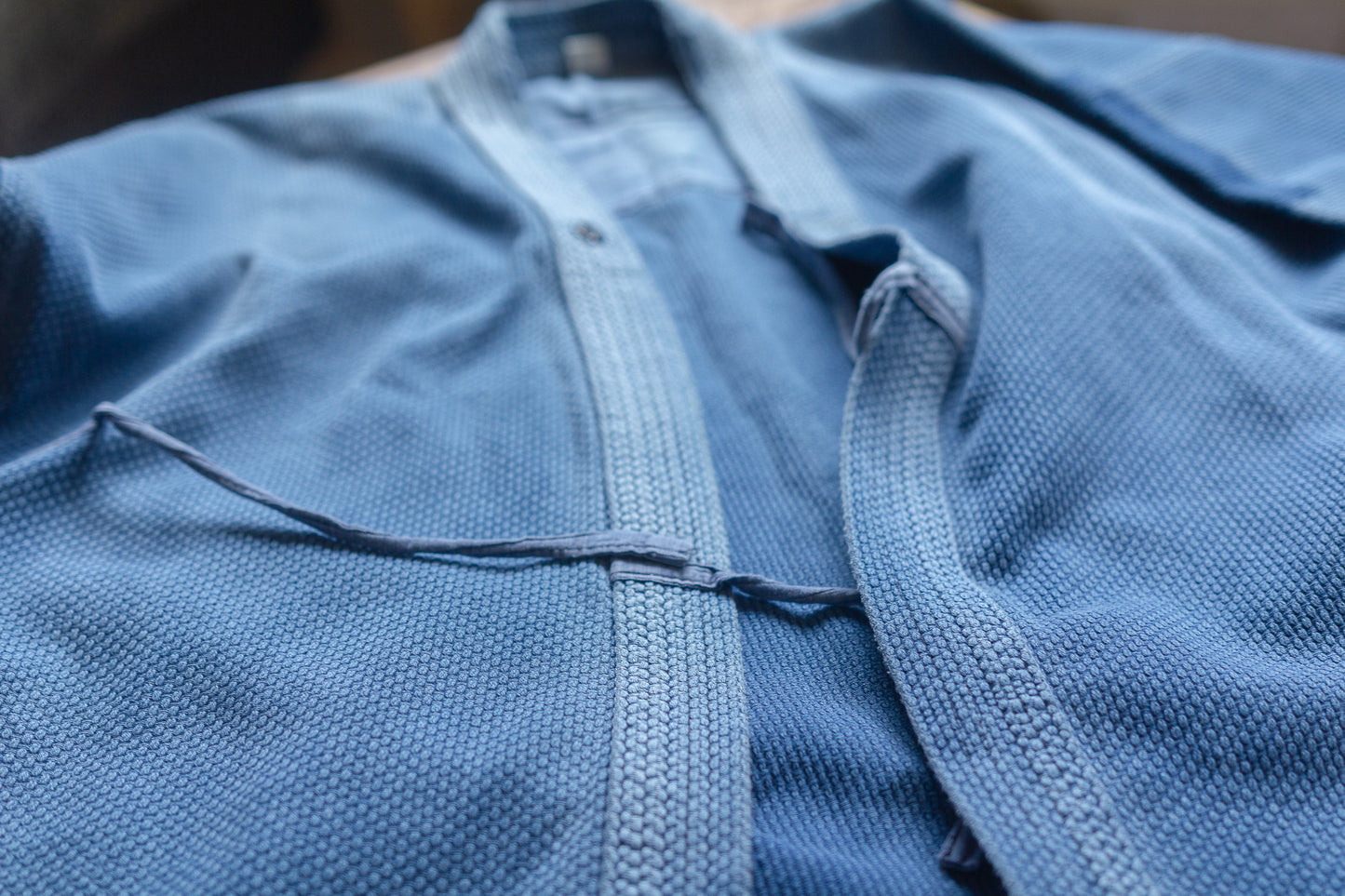 藍 染 刺 子 剣 道 服